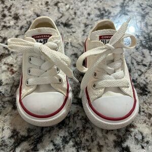 White Toddler Converse Sneakers Shoe